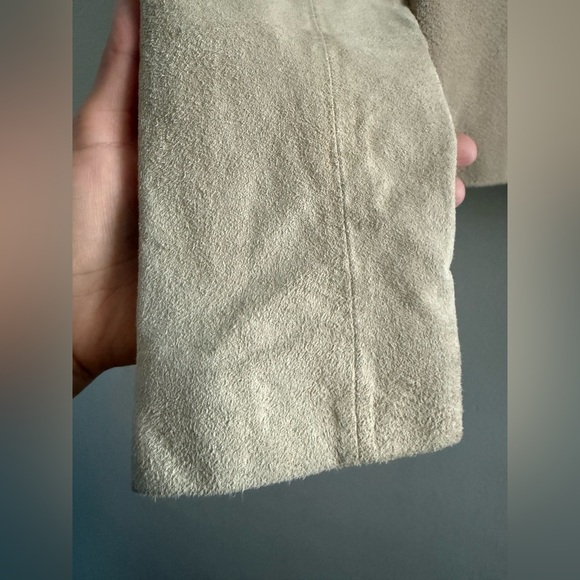 White Crow Westerner Tan Suede Leather Fringe Jacket, Size Small - Picture 9 of 16